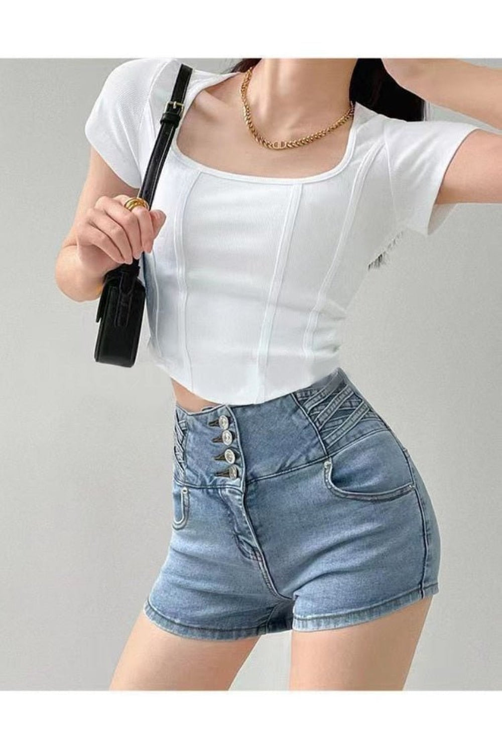 Y2k Acubi Fish Bone Crop Top