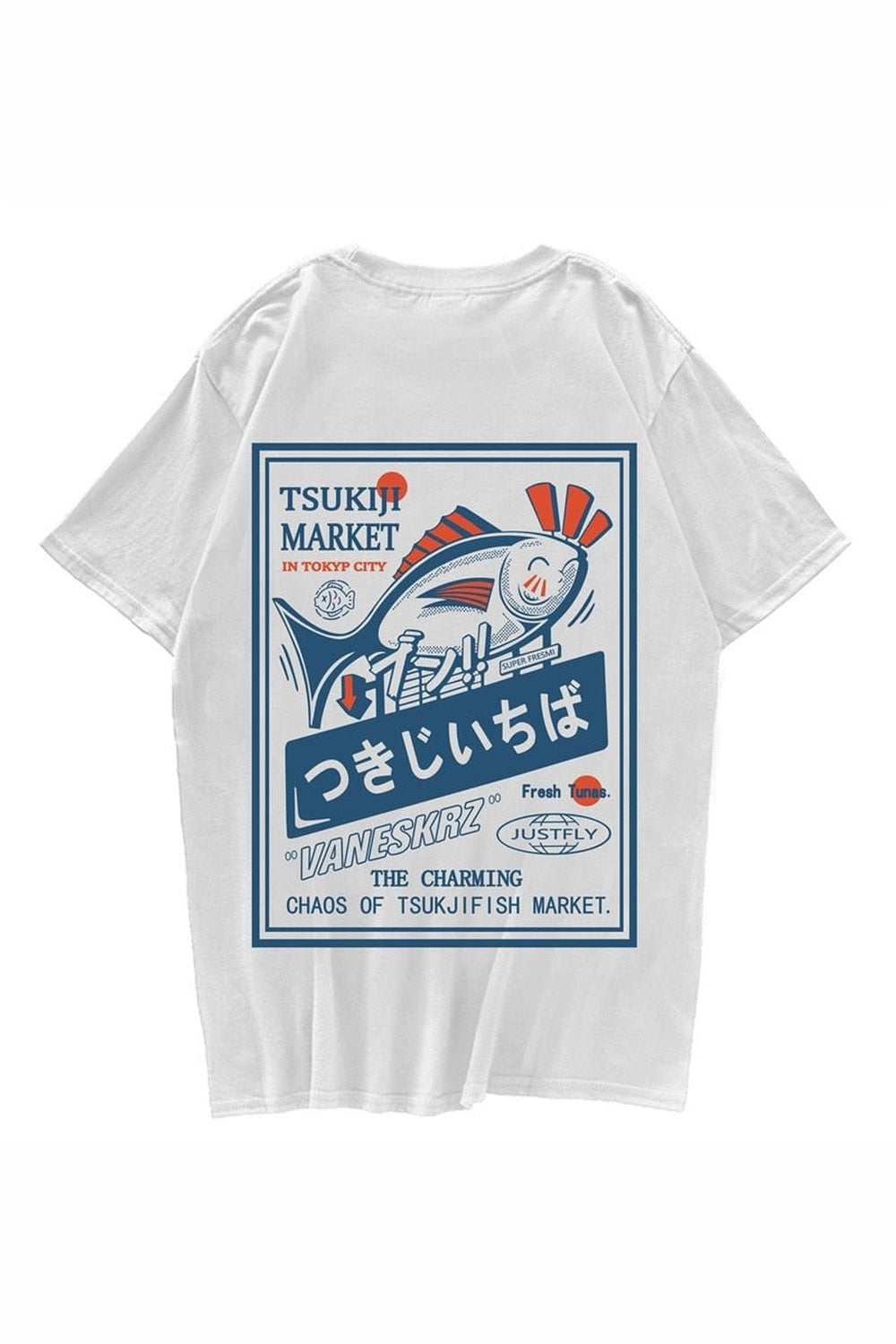 Y2k Fish Print Harajuku T-shirt