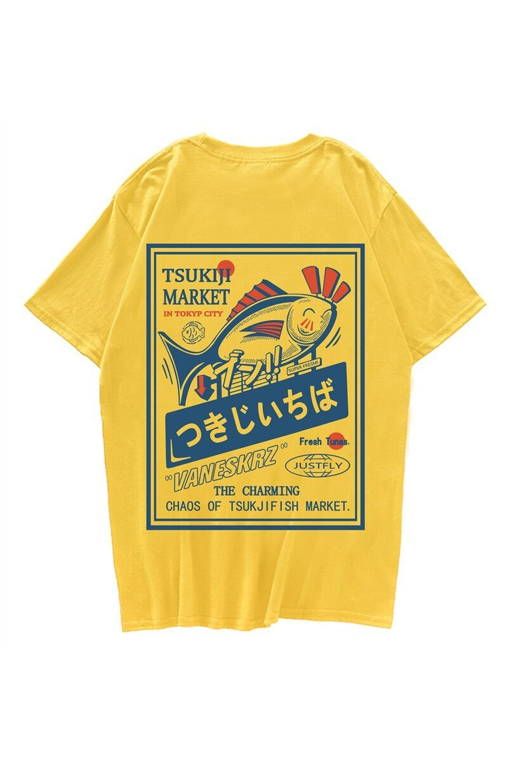 Y2k Fish Print Harajuku T-shirt