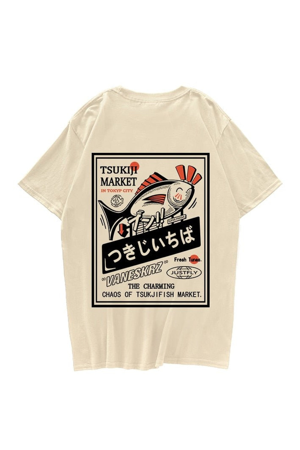 Y2k Fish Print Harajuku T-shirt