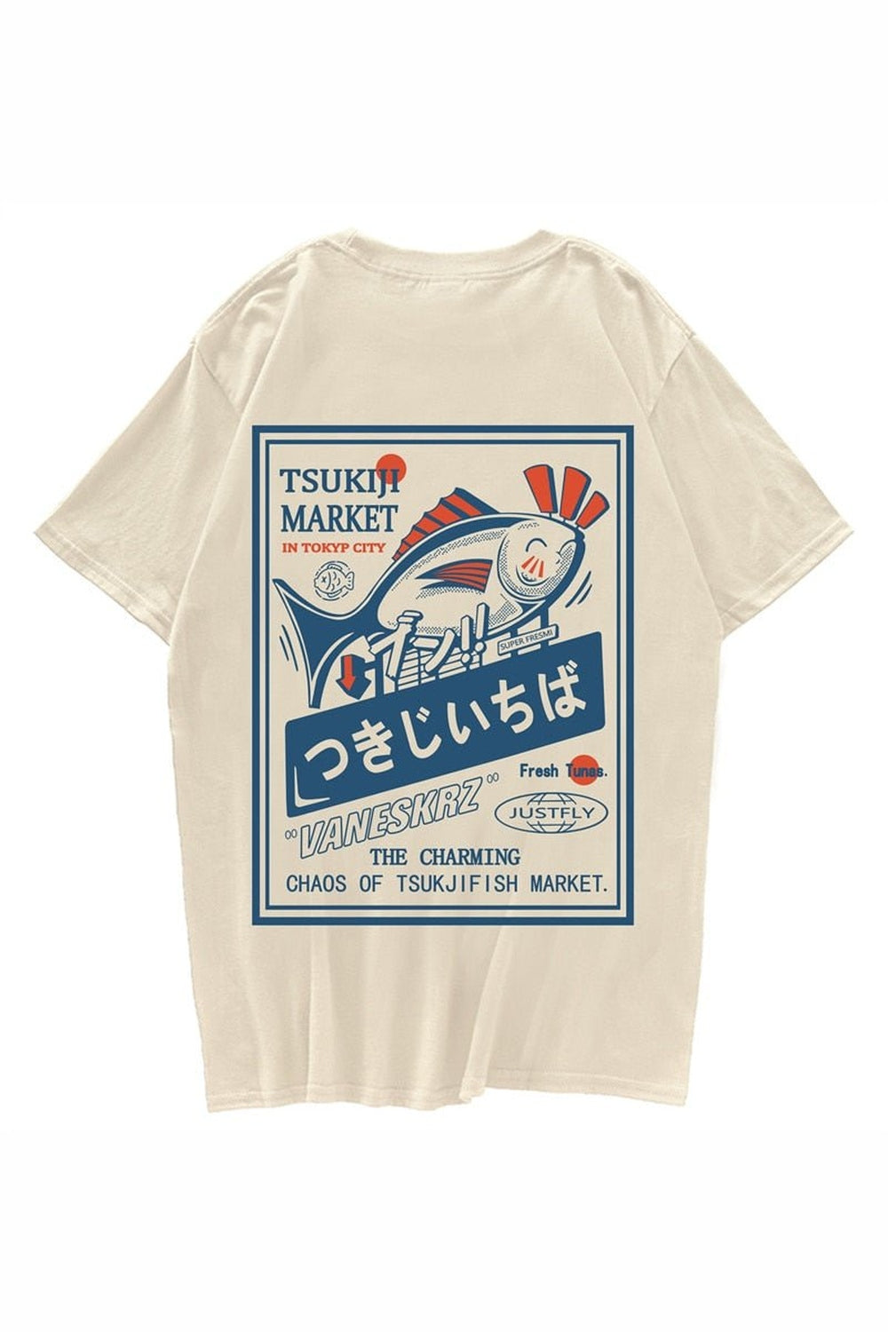 Y2k Fish Print Harajuku T-shirt