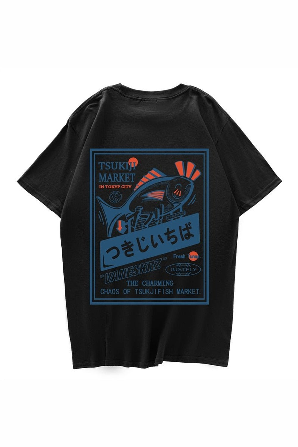 Y2k Fish Print Harajuku T-shirt