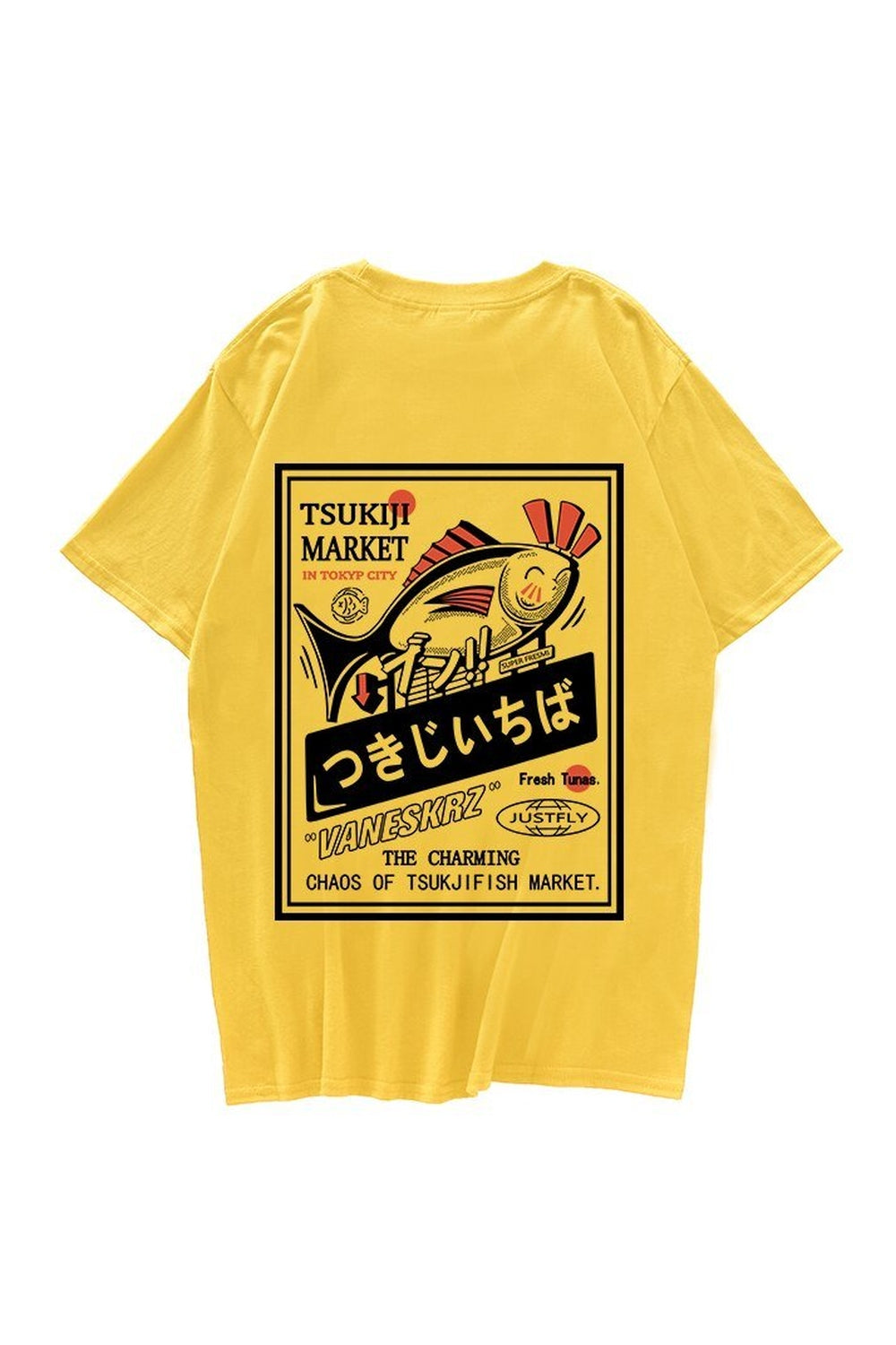 Y2k Fish Print Harajuku T-shirt