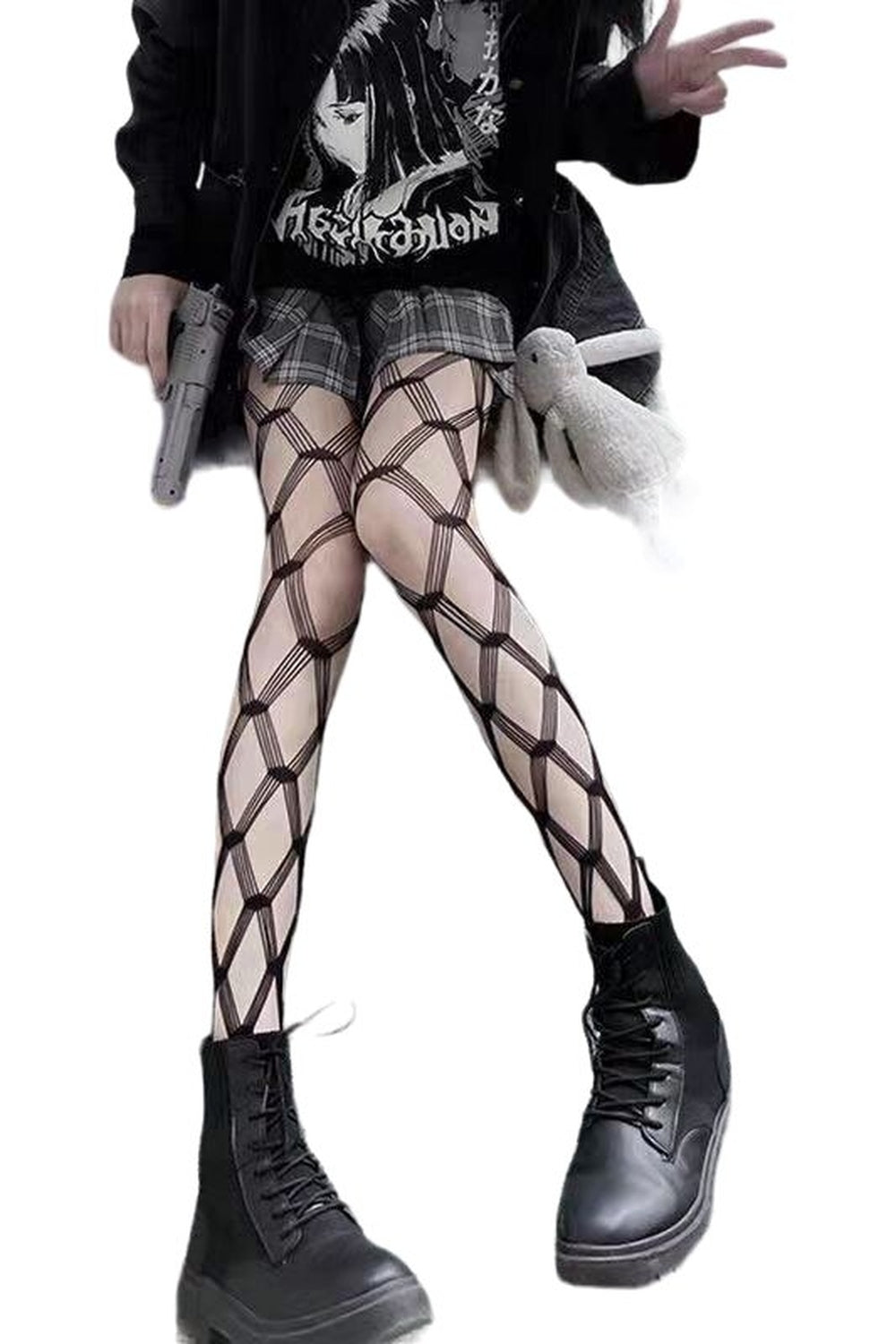 Y2k Fishnet High Waist Stockings