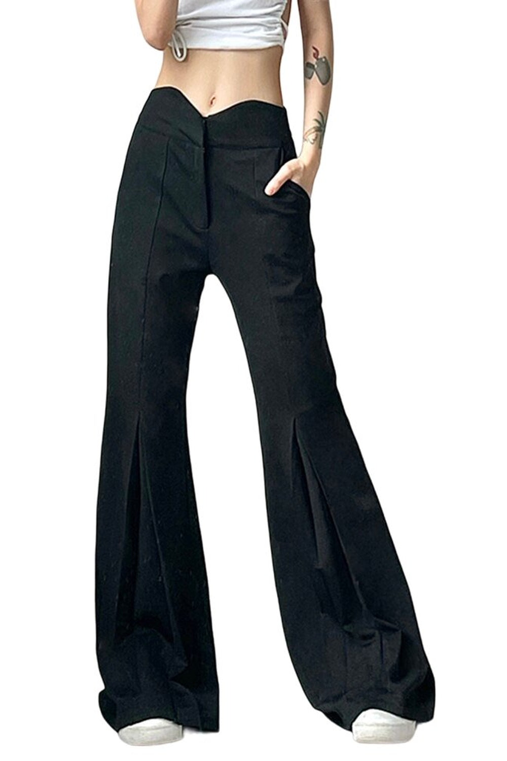 Y2k Flare Pants Low Rise