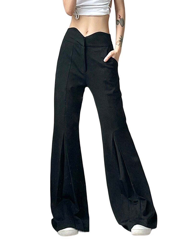 Flare Pants Low Rise - Pants