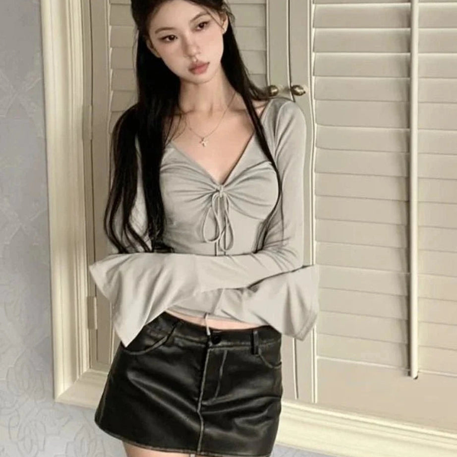 Y2k Flare Sleeve Chic T-Shirt