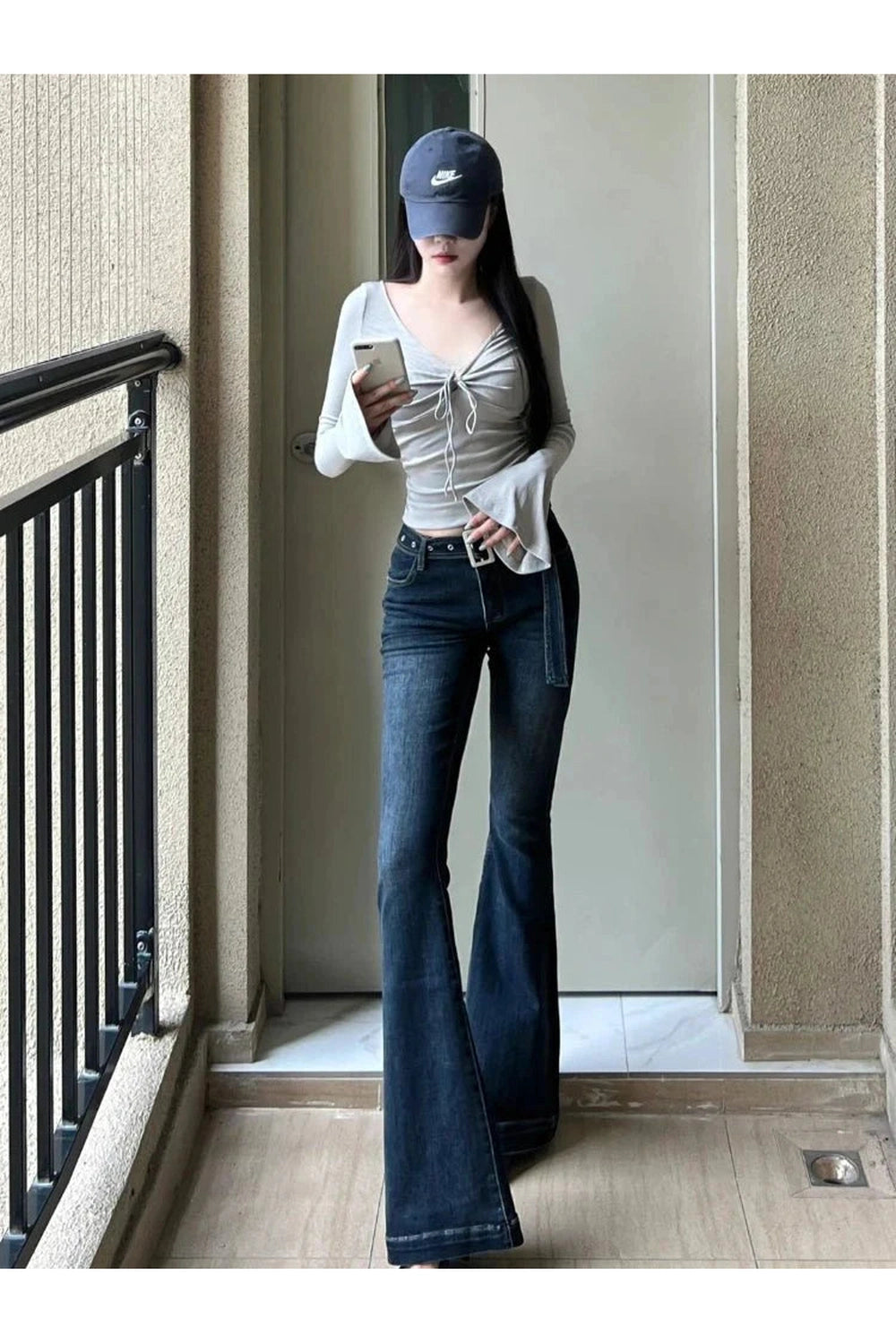 Y2k Flare Sleeve Chic T-Shirt