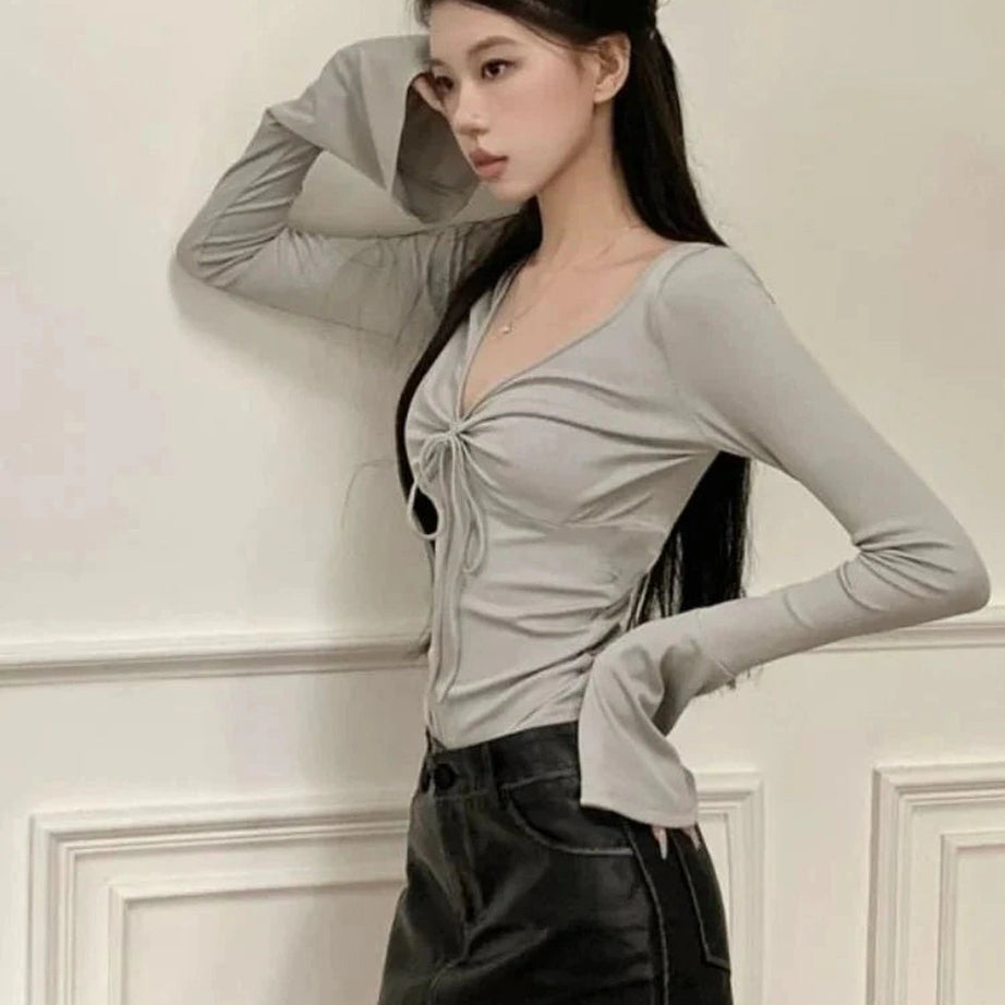 Y2k Flare Sleeve Chic T-Shirt