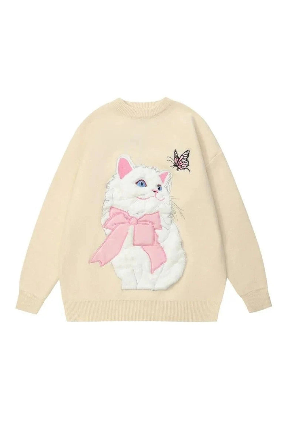 Y2k Flocking Cat Sweater