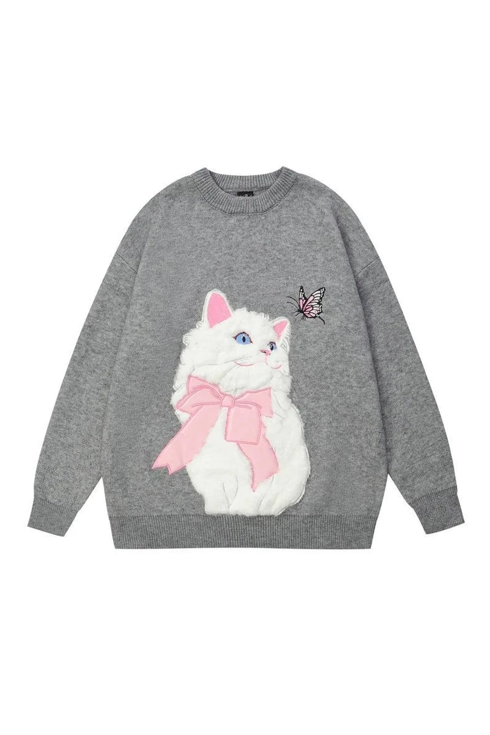 Y2k Flocking Cat Sweater
