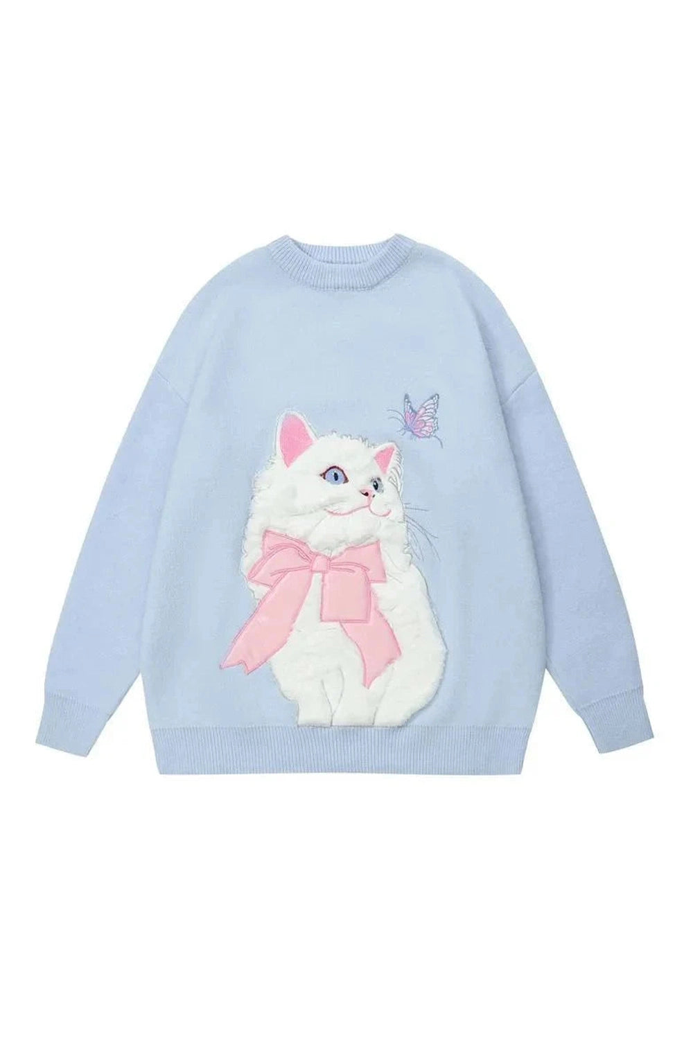 Y2k Flocking Cat Sweater