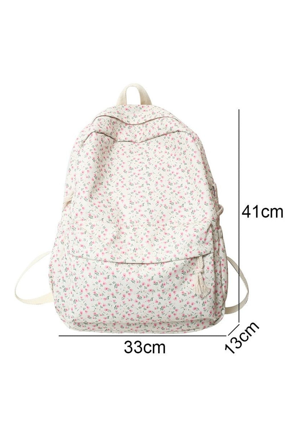 Y2k Floral Print College Backpack