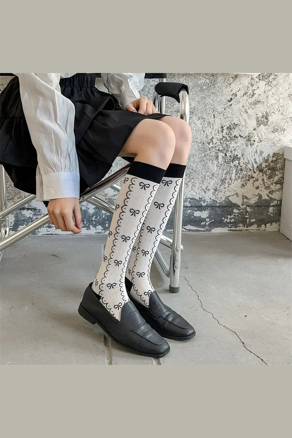 Y2k Floral Print Kawaii Knee Socks