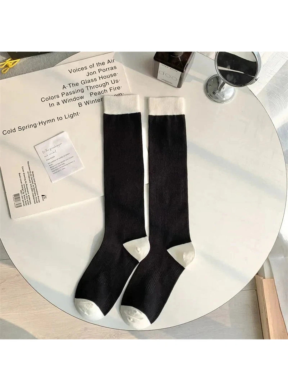 Y2k Floral Print Kawaii Knee Socks