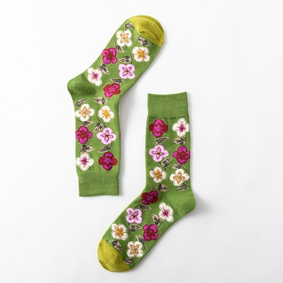 Y2k Flower Art Socks