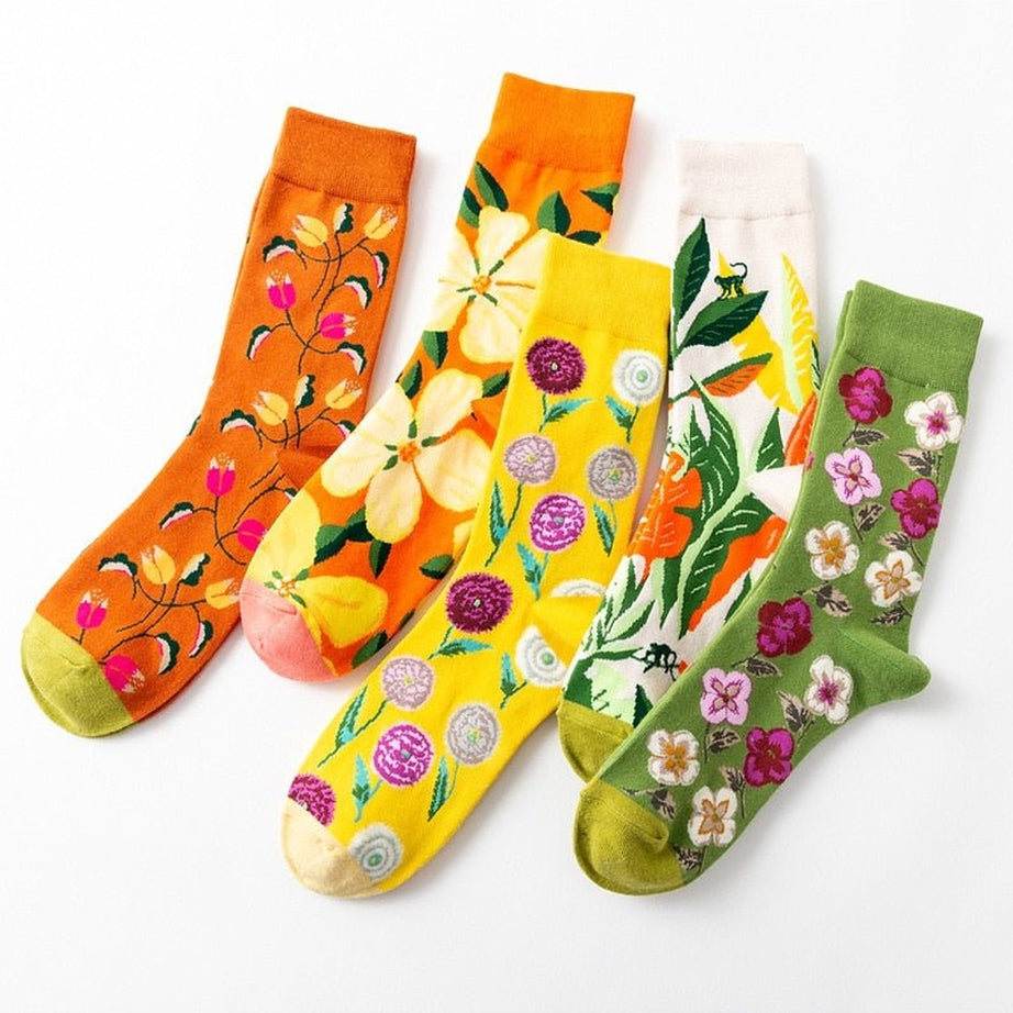 Y2k Flower Art Socks