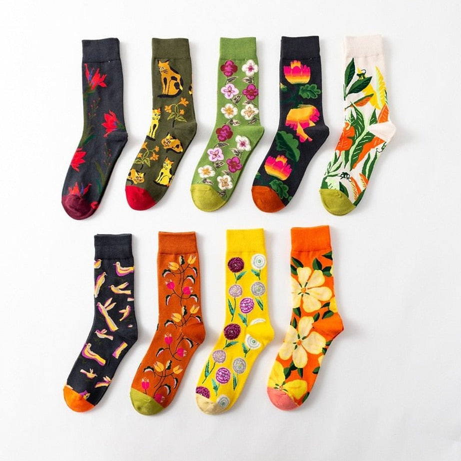 Y2k Flower Art Socks