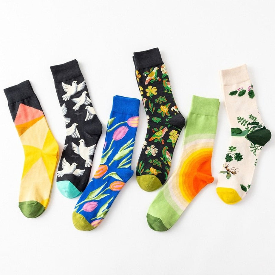 Y2k Flower Art Socks