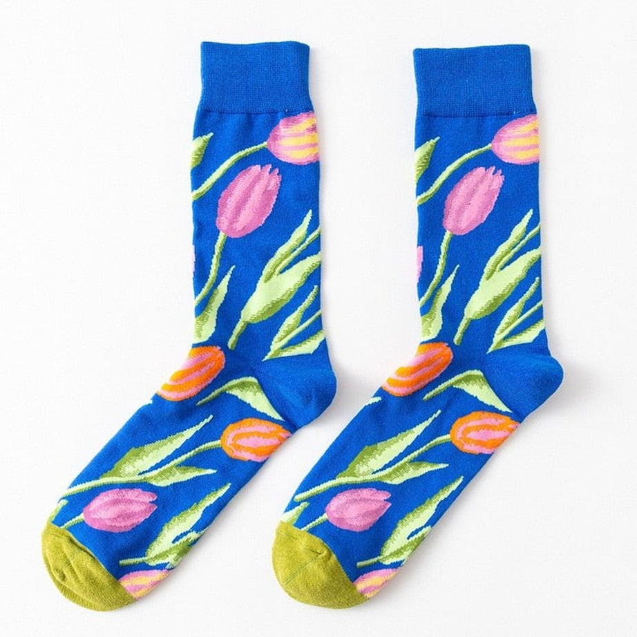 Y2k Flower Art Socks