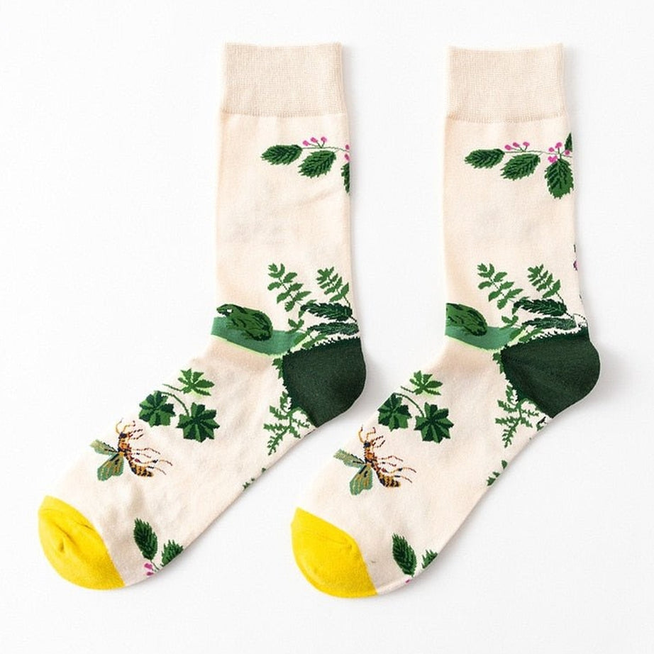 Y2k Flower Art Socks