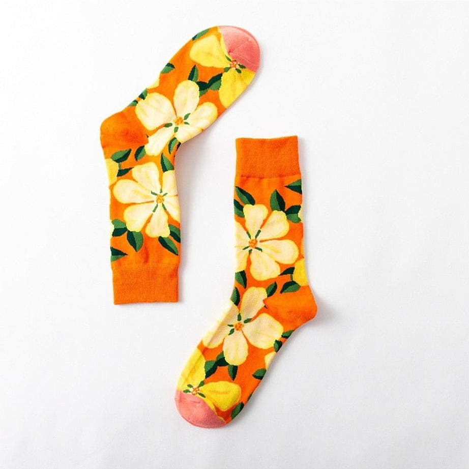 Y2k Flower Art Socks
