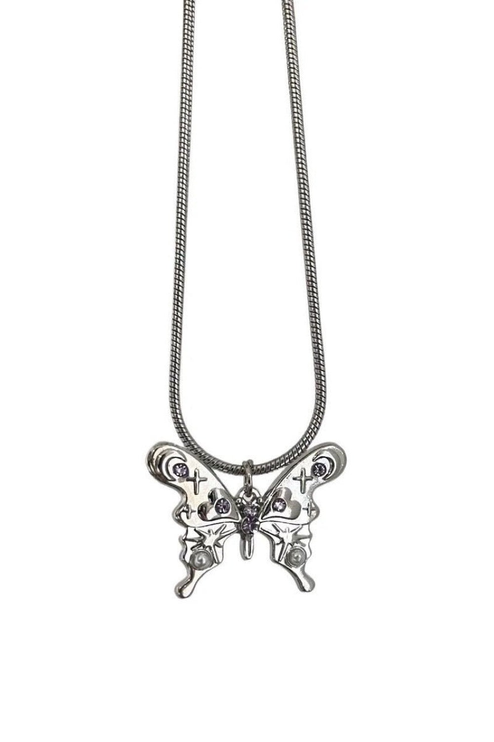 Y2k Flower Star Necklace