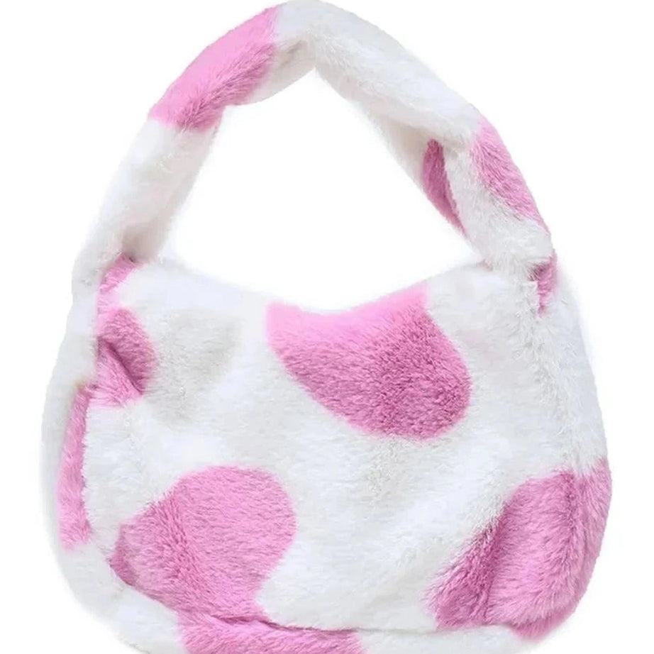 Y2k Fluffy Shoulder Plush Tote