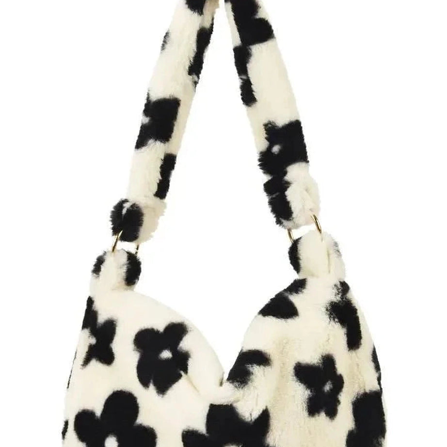 Y2k Fluffy Shoulder Plush Tote