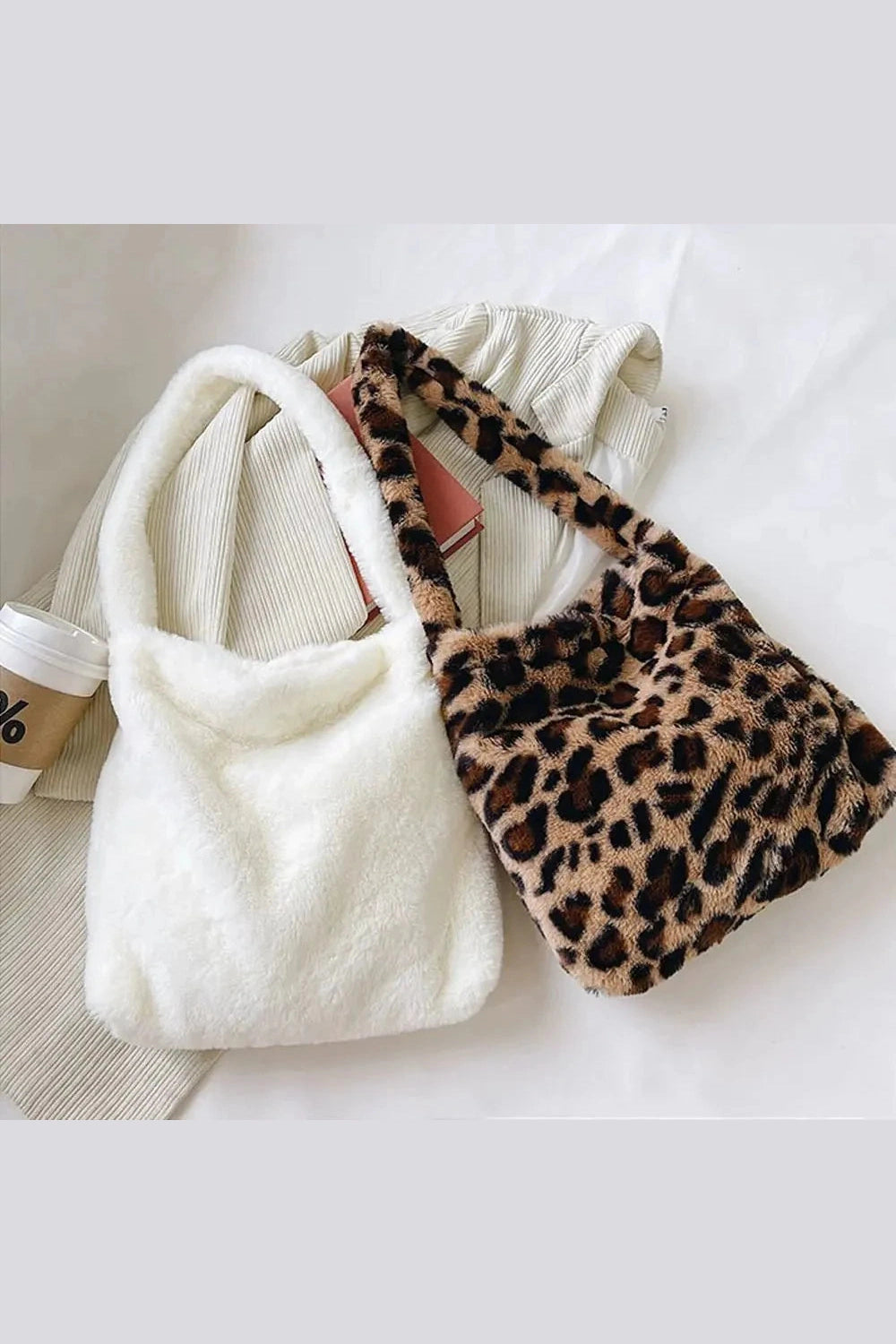 Y2k Fluffy Shoulder Plush Tote