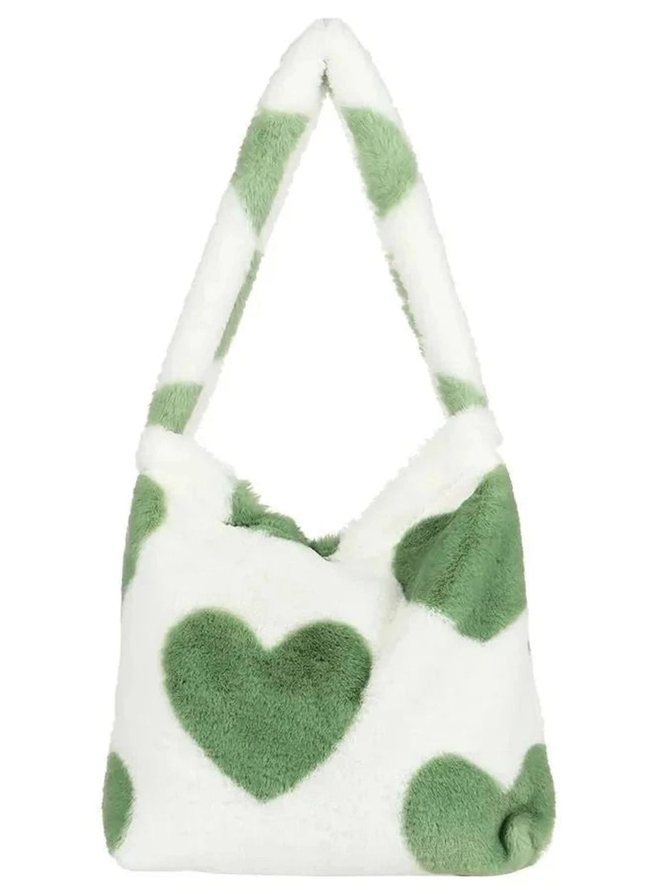 Y2k Fluffy Shoulder Plush Tote