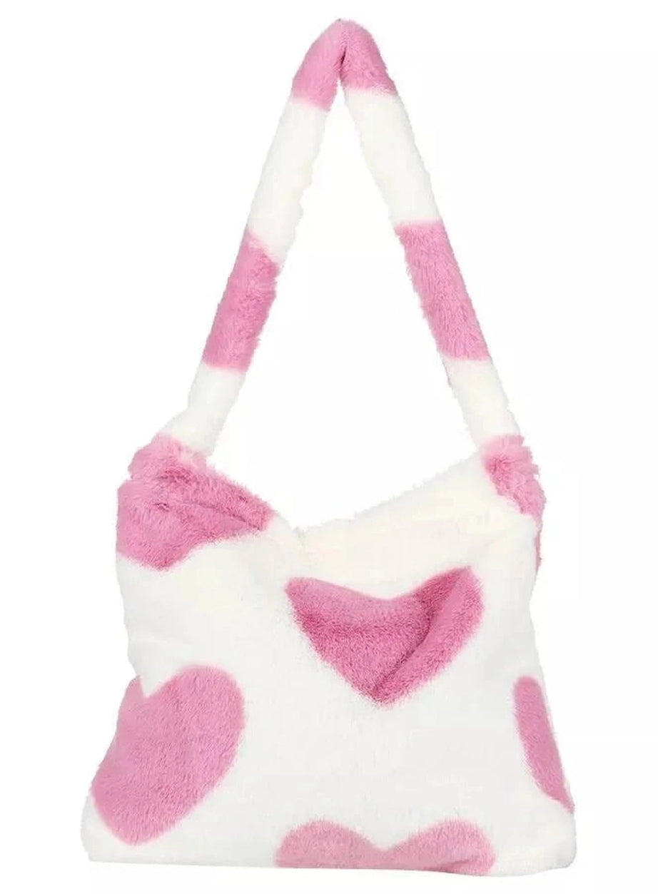 Y2k Fluffy Shoulder Plush Tote
