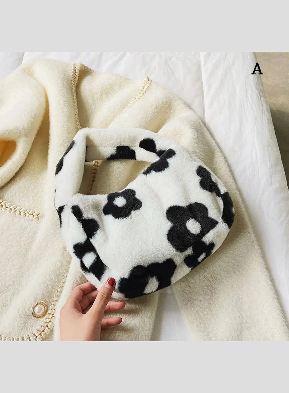 Y2k Fluffy Shoulder Plush Tote