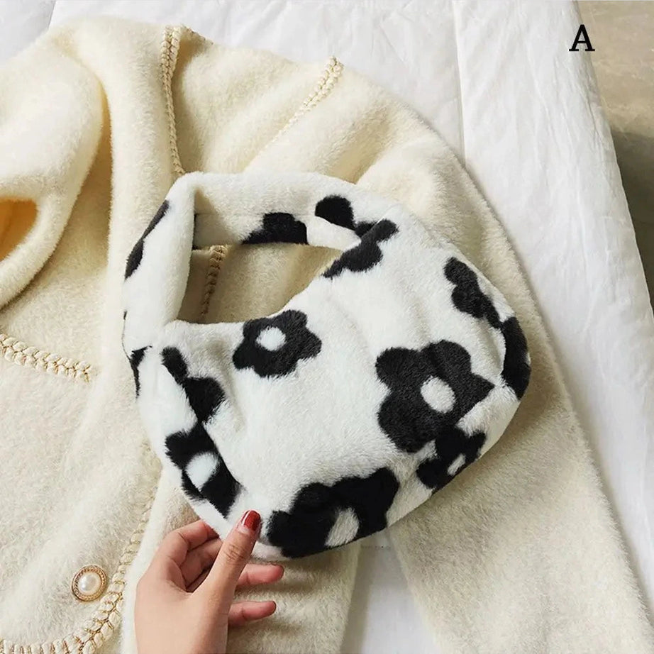 Y2k Fluffy Shoulder Plush Tote