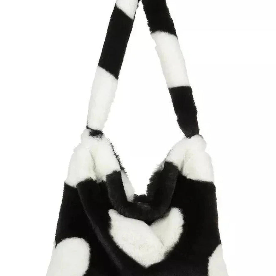 Y2k Fluffy Shoulder Plush Tote