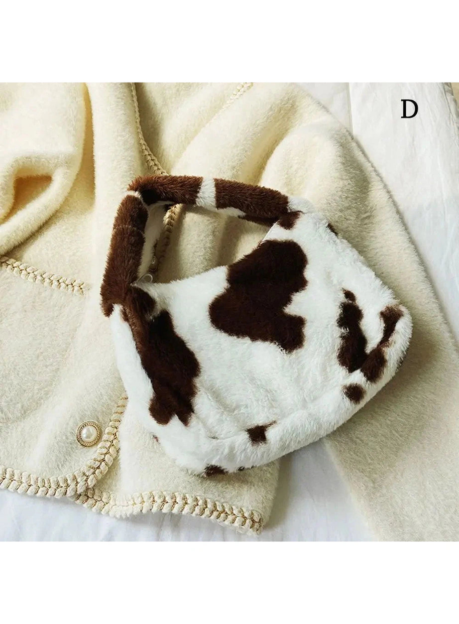 Y2k Fluffy Shoulder Plush Tote