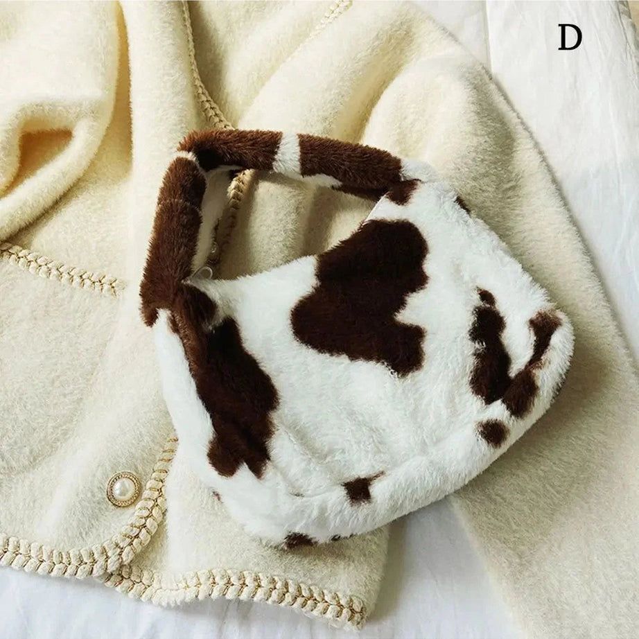 Y2k Fluffy Shoulder Plush Tote