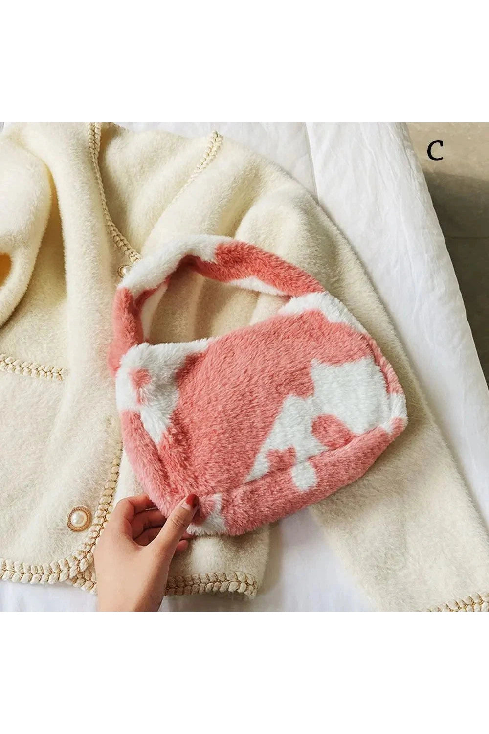 Y2k Fluffy Shoulder Plush Tote