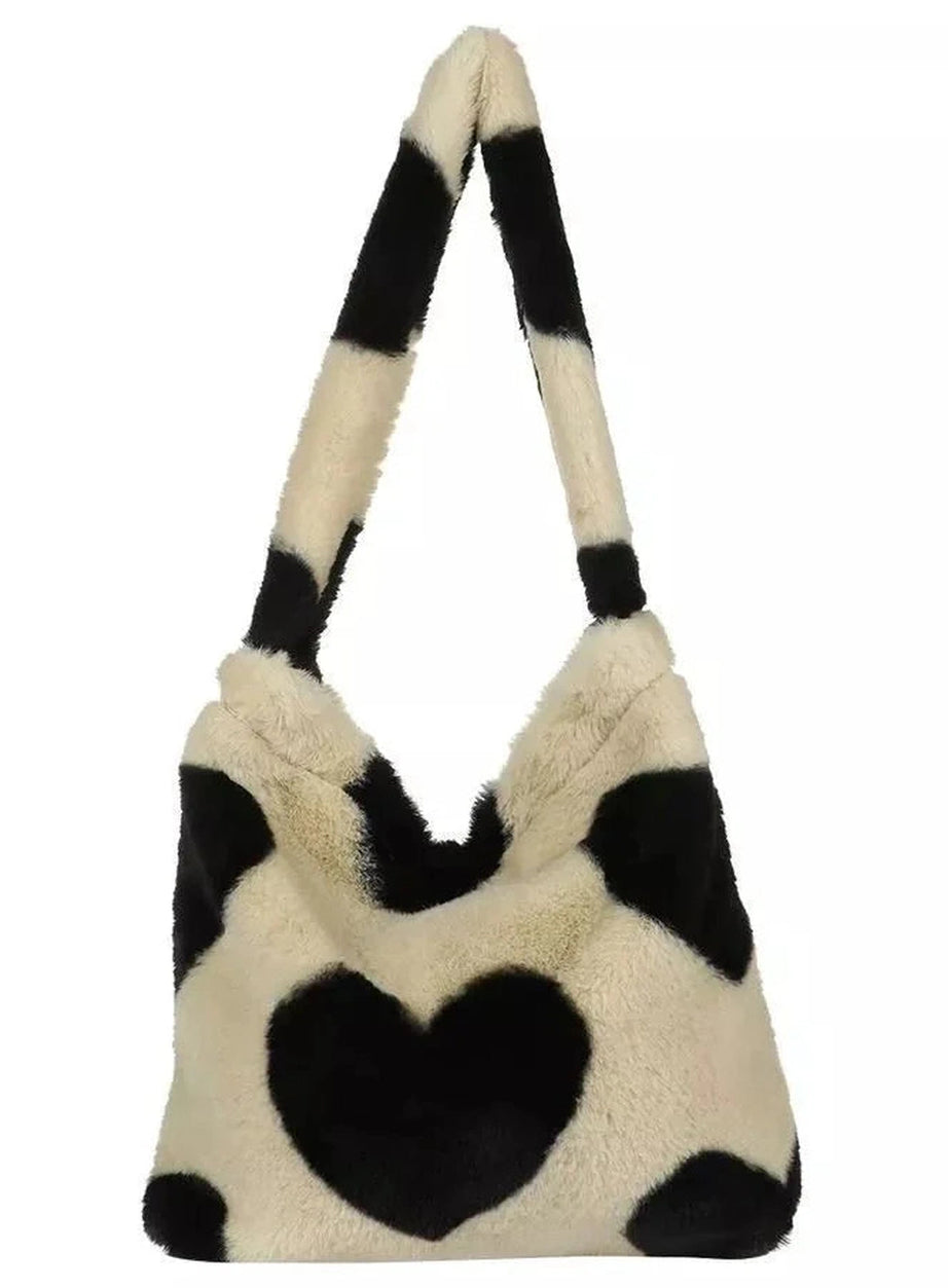 Y2k Fluffy Shoulder Plush Tote