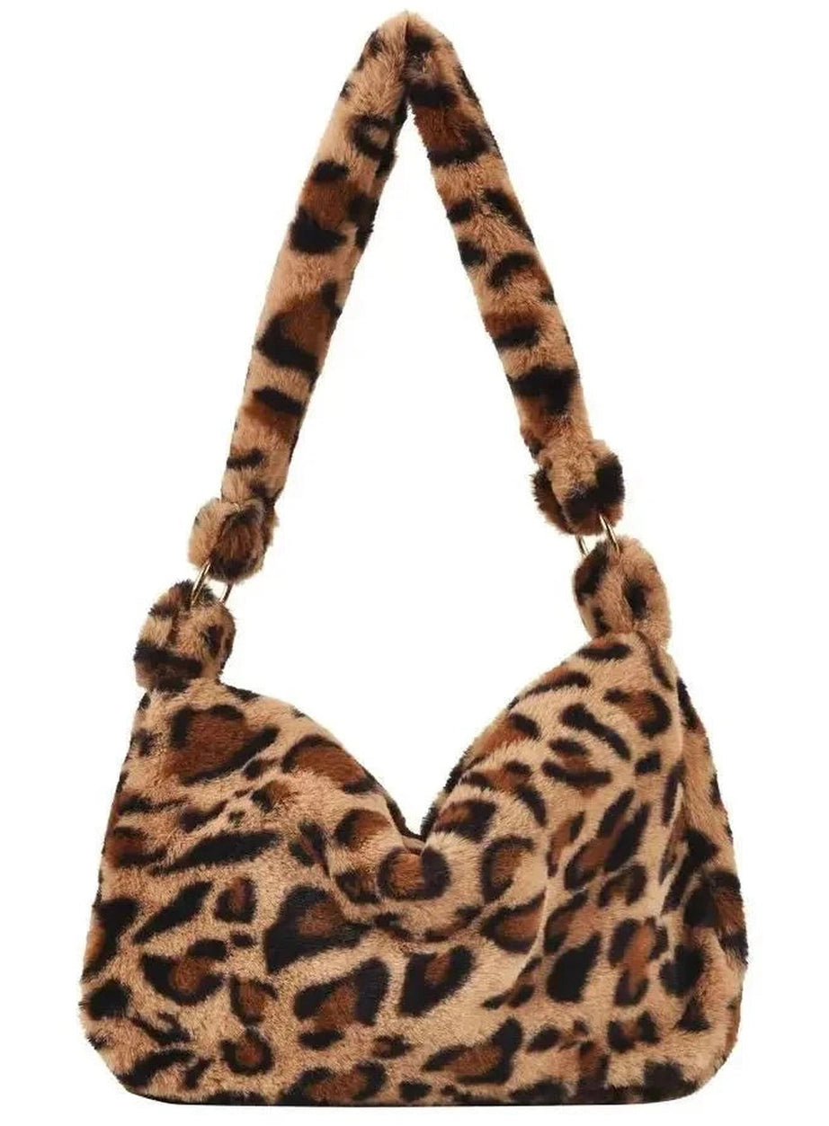 Y2k Fluffy Shoulder Plush Tote