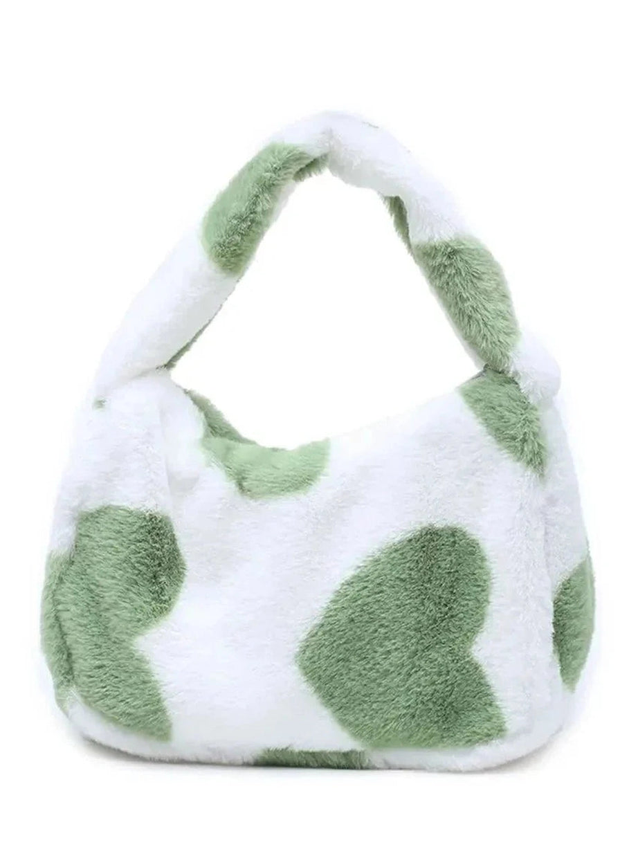 Y2k Fluffy Shoulder Plush Tote
