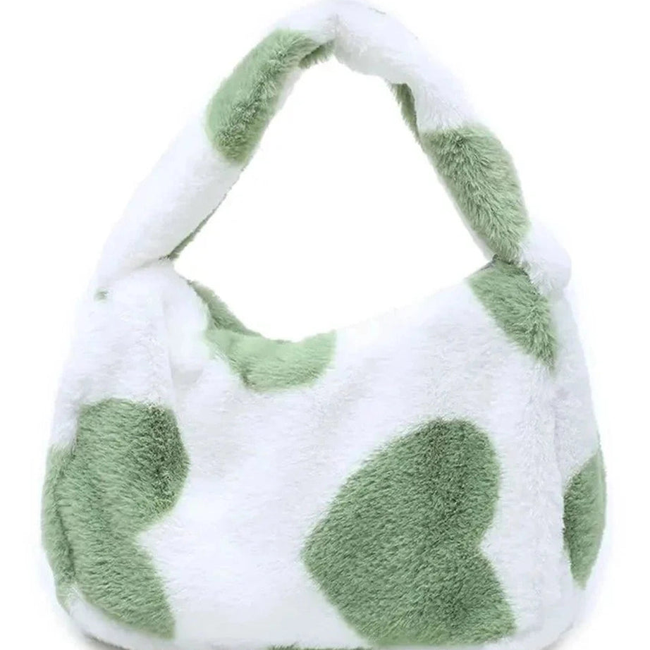 Y2k Fluffy Shoulder Plush Tote