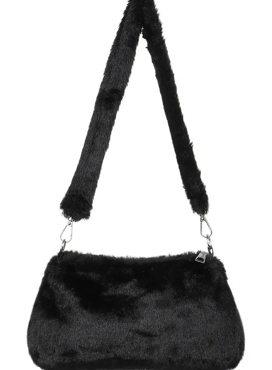 Y2k Fluffy Shoulder Plush Tote