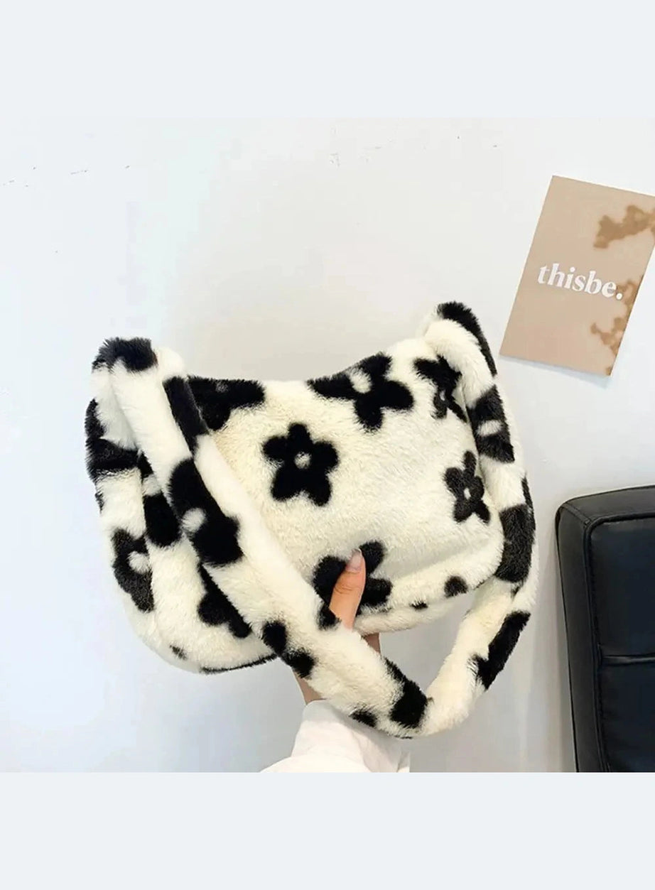 Y2k Fluffy Shoulder Plush Tote