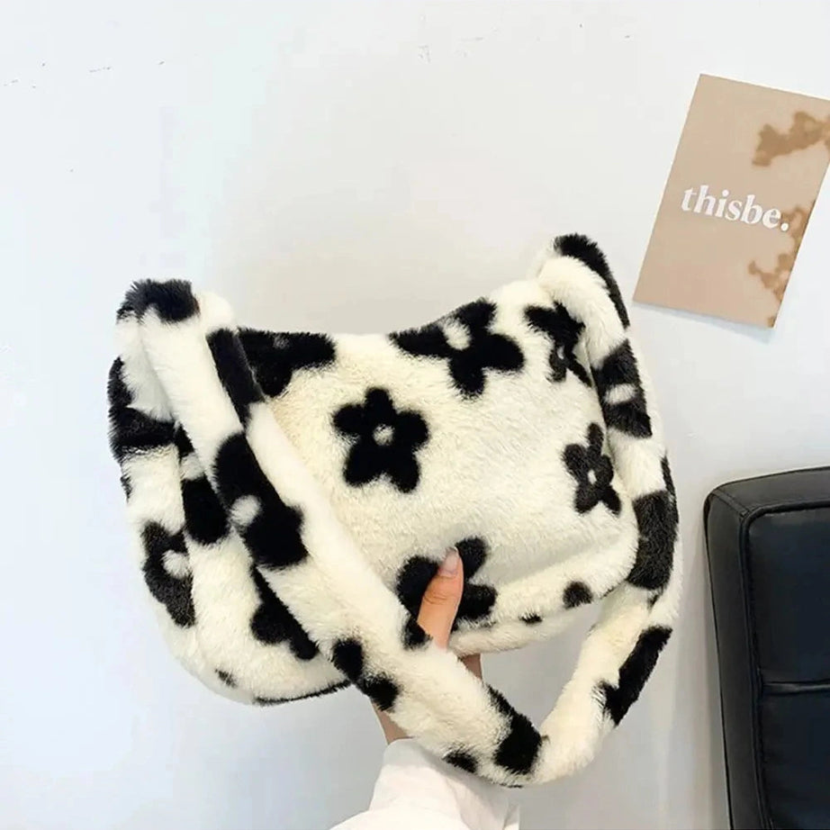 Y2k Fluffy Shoulder Plush Tote