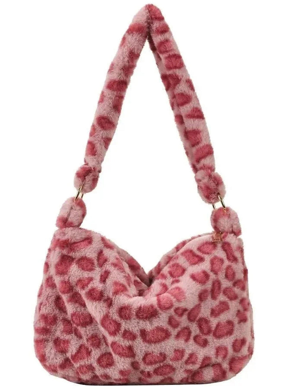 Y2k Fluffy Shoulder Plush Tote