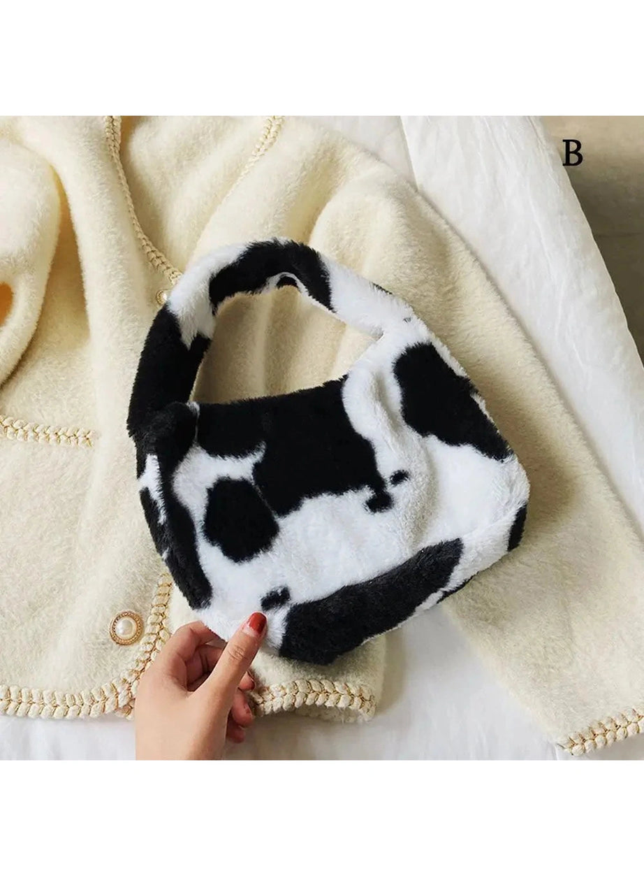 Y2k Fluffy Shoulder Plush Tote