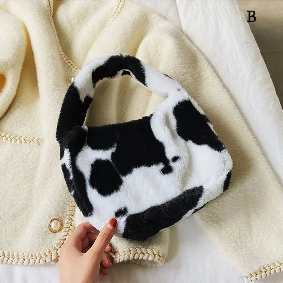 Y2k Fluffy Shoulder Plush Tote