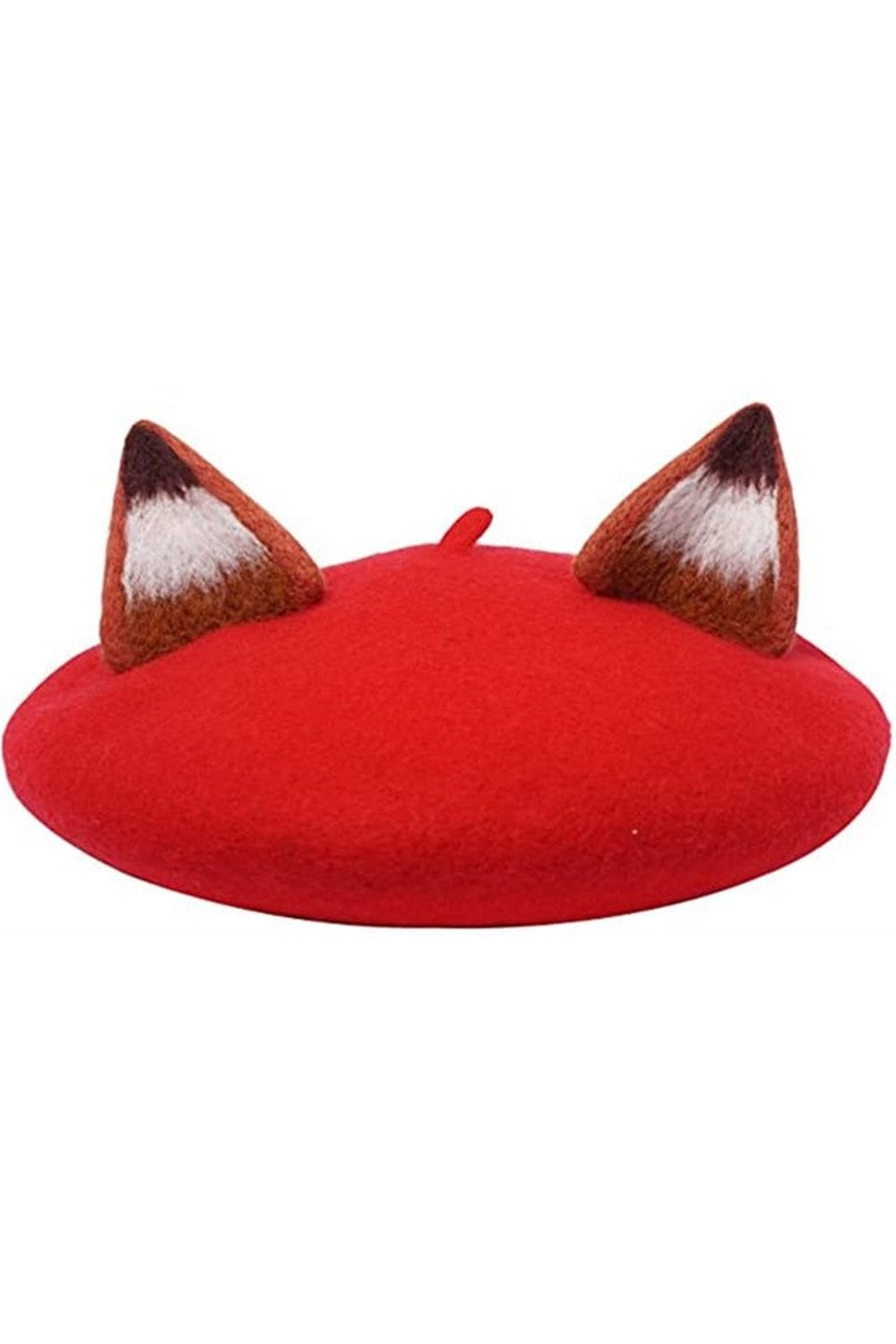 Y2k Fox Ear Wool Beret
