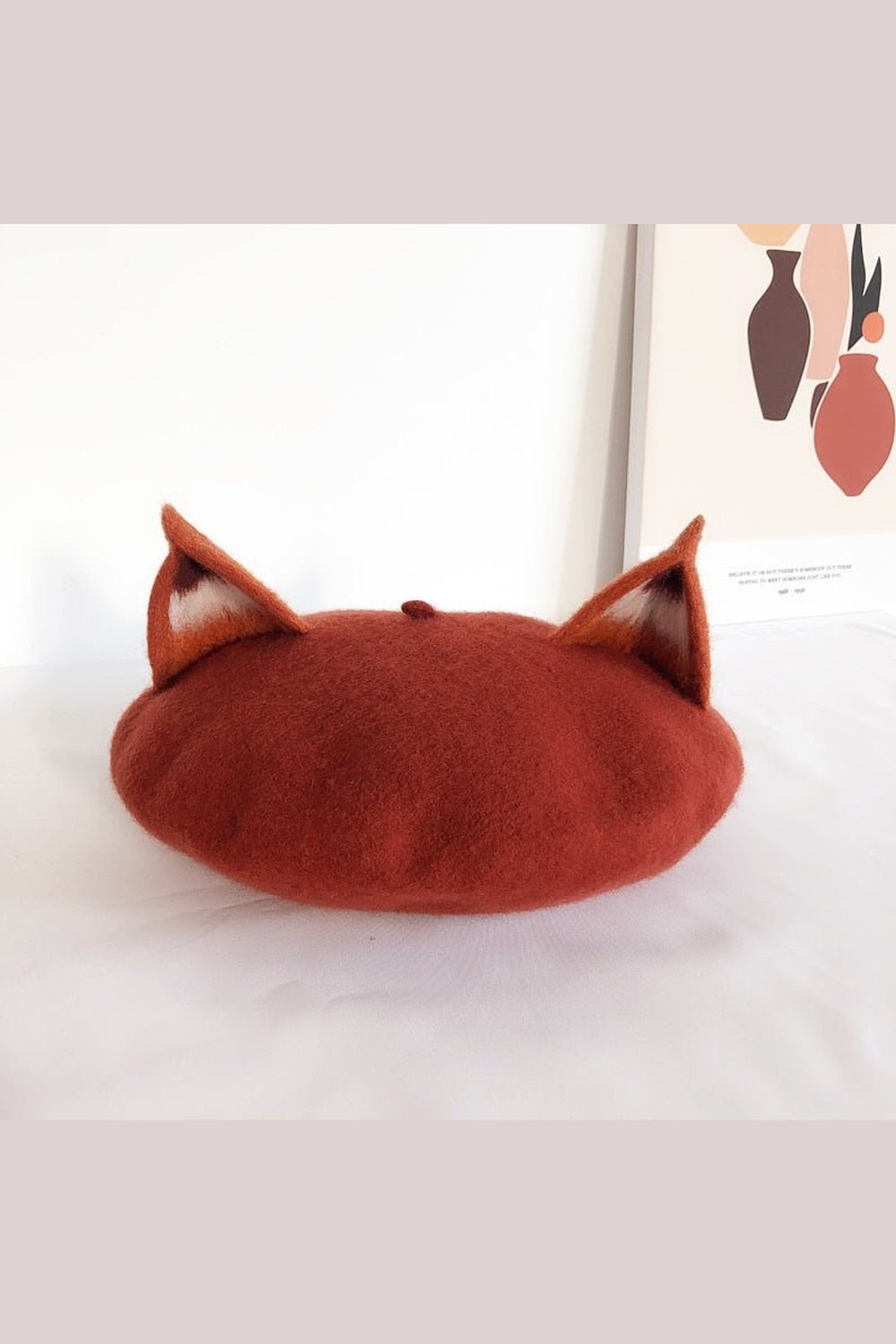 Y2k Fox Ear Wool Beret